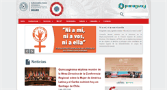 Desktop Screenshot of mujer.gov.py